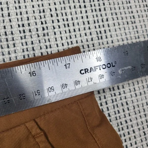 Zegna Pants Mens 36x31 Brown Premium Cotton Chino Straight Leg Casual Stretch - Picture 5 of 9